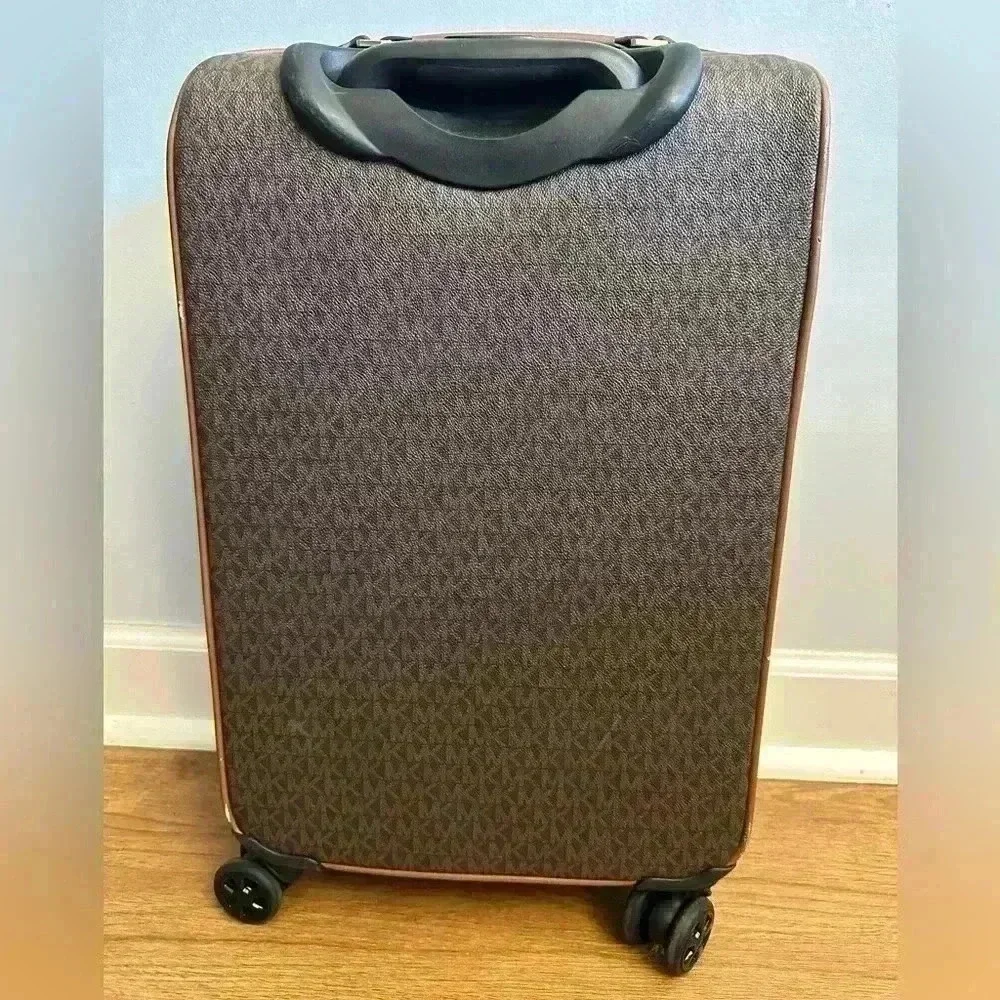 Michael Kors Monogram Carry On Luggage Brown